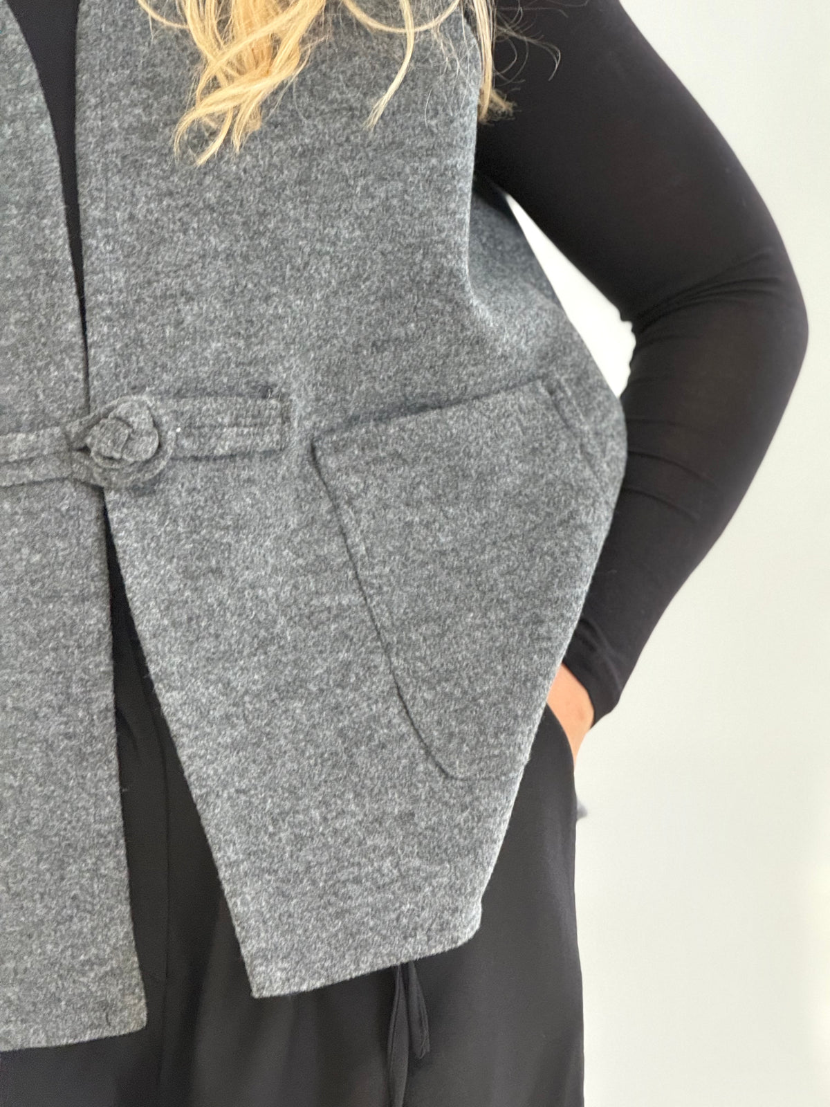 GILET GRIS CLAIR