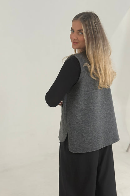 GILET GRIS CLAIR