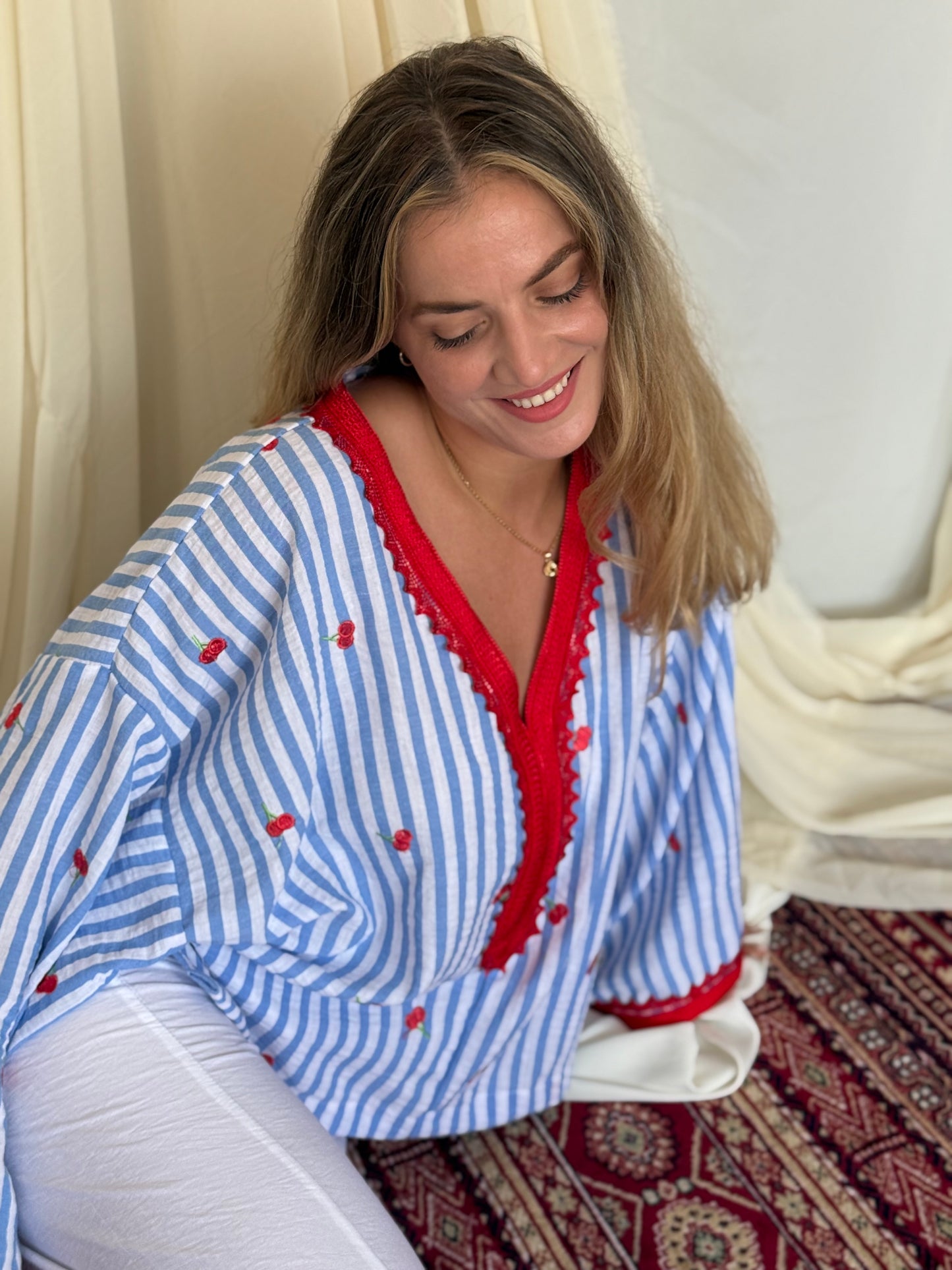 ENSEMBLE CERISE BLEU