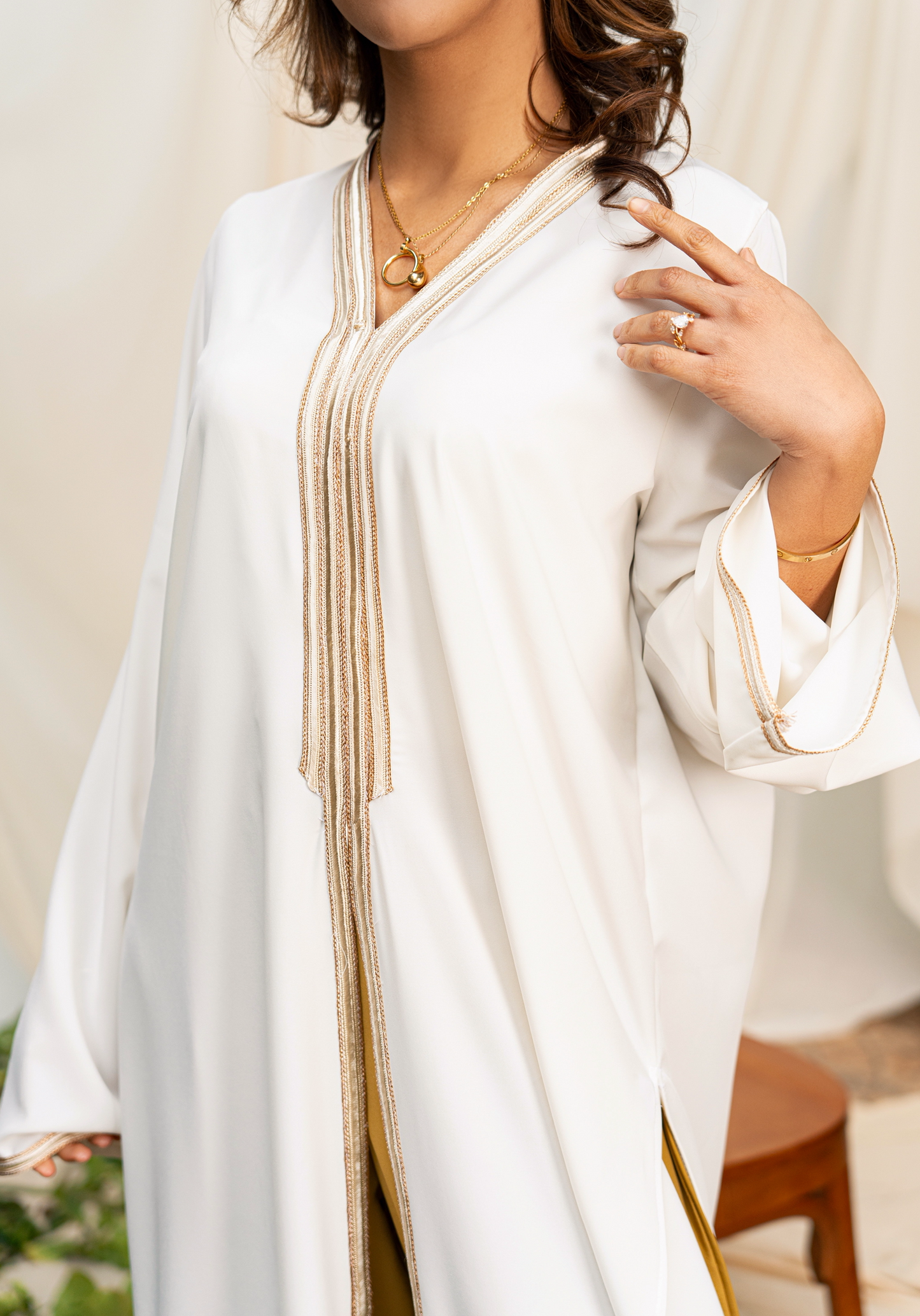 ENSEMBLE CAFTAN BLANC