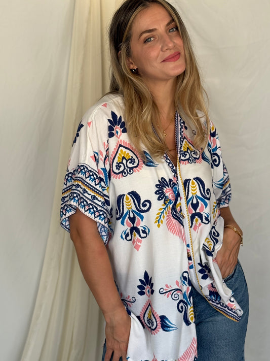 CHEMISE LAUREL ROSE