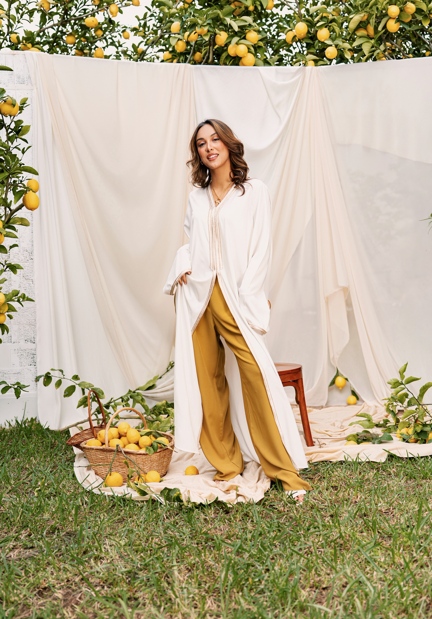 ENSEMBLE CAFTAN BLANC