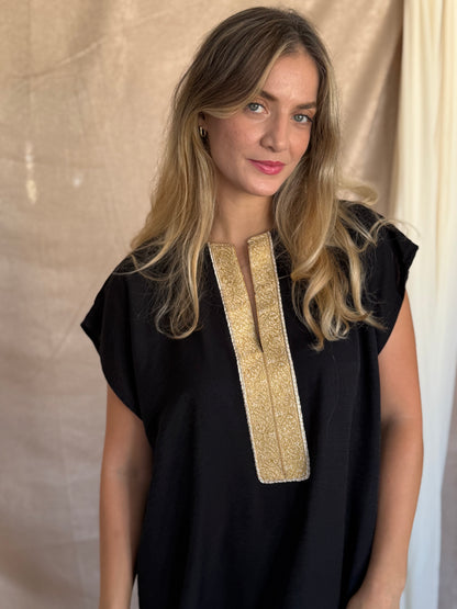 DJELABA LETTRE BEIGE