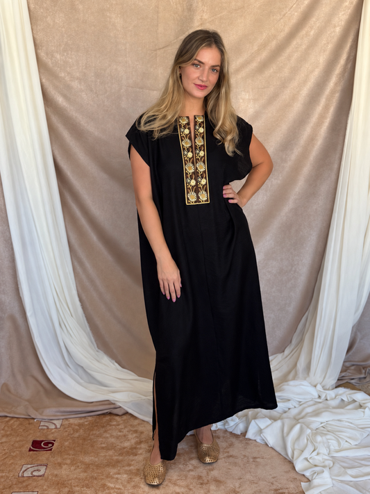 DJELABA FLEURS BRODEE