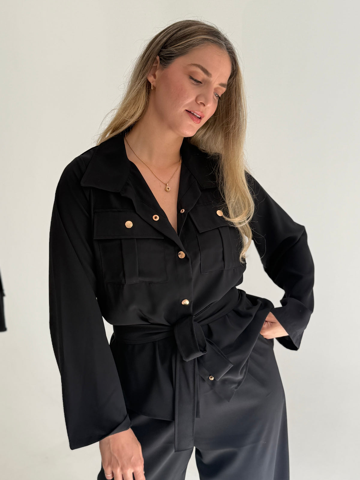 ENSEMBLE A POCHES NOIR