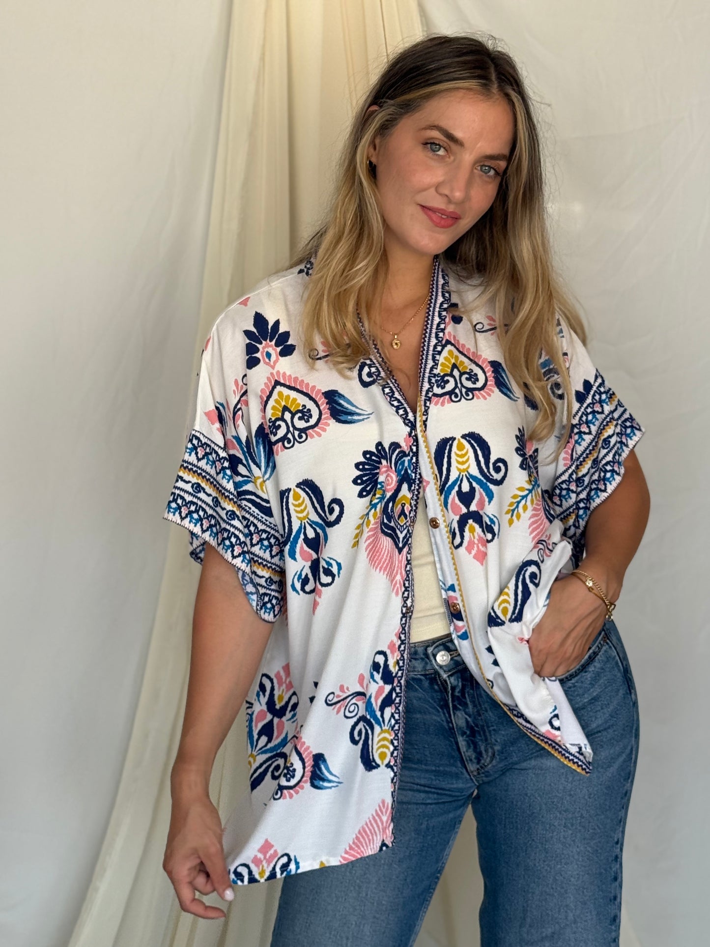 CHEMISE LAUREL ROSE
