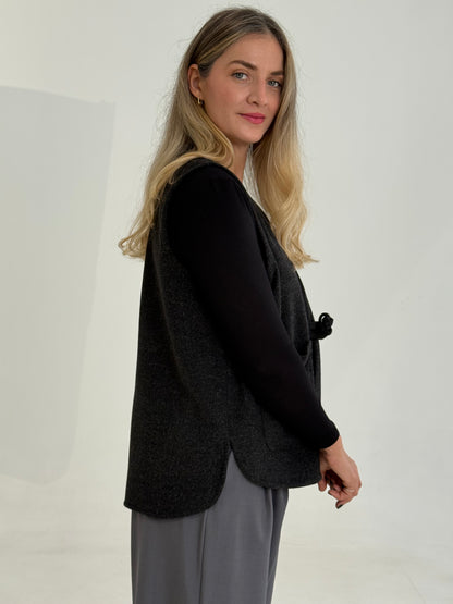 GILET GRIS FONCE
