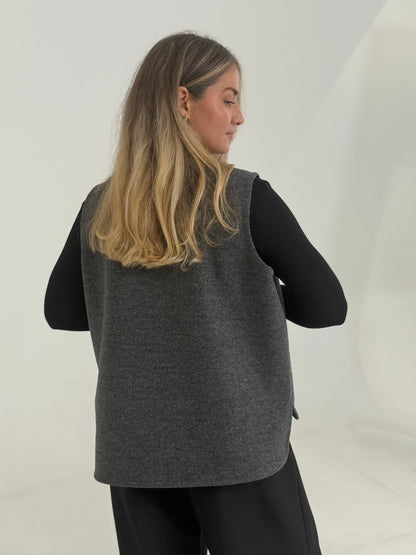 GILET GRIS CLAIR