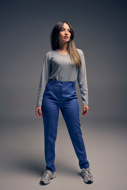 PANTALON A CHEVILLE  BLEU JEAN