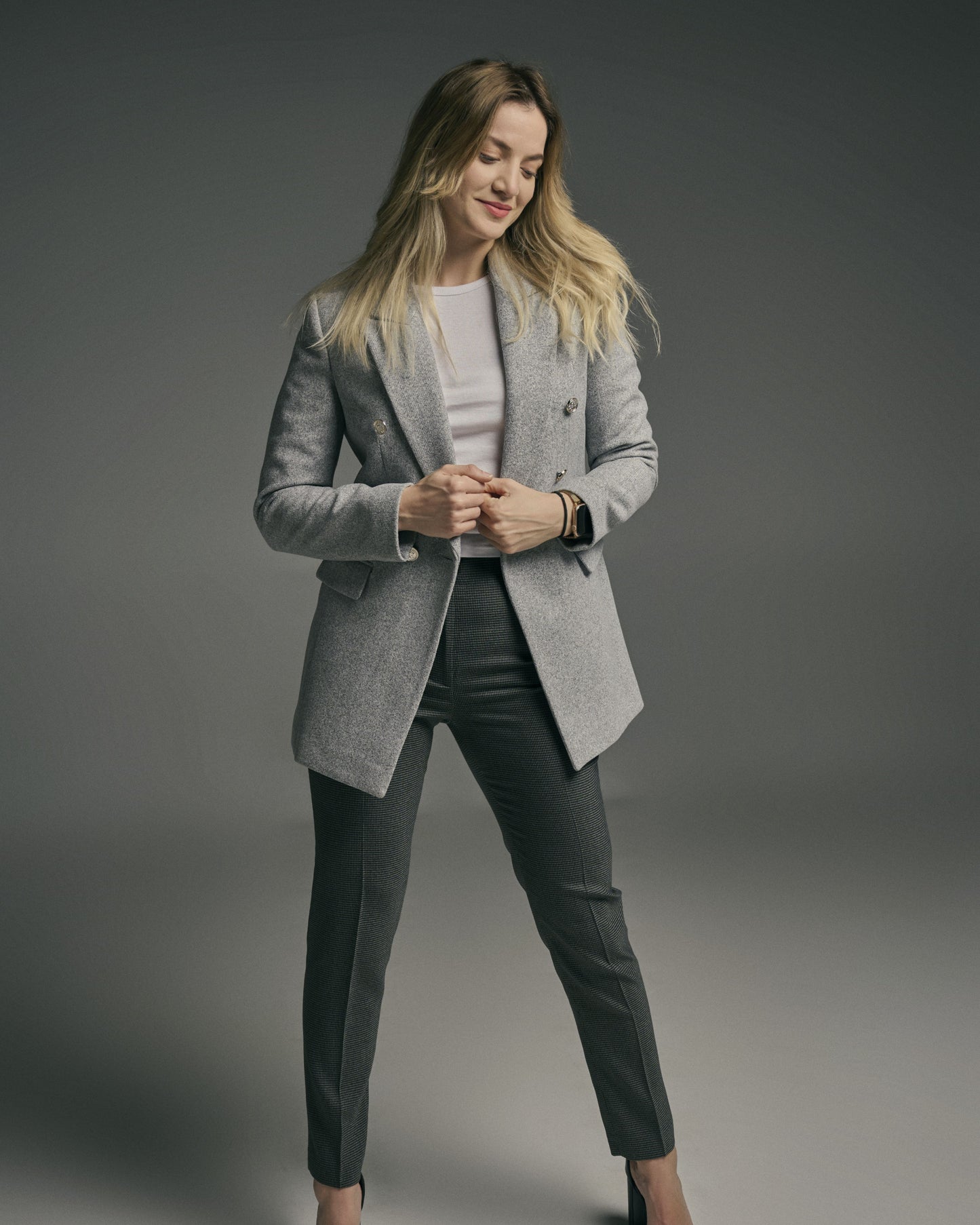 PANTALON A CARREAUX VERT
