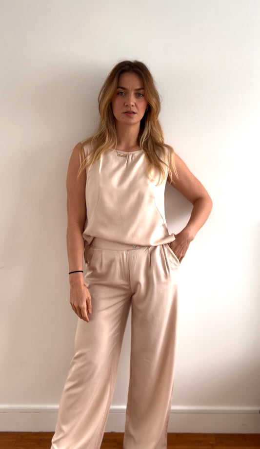 PANTALON FLUIDE A PLIS