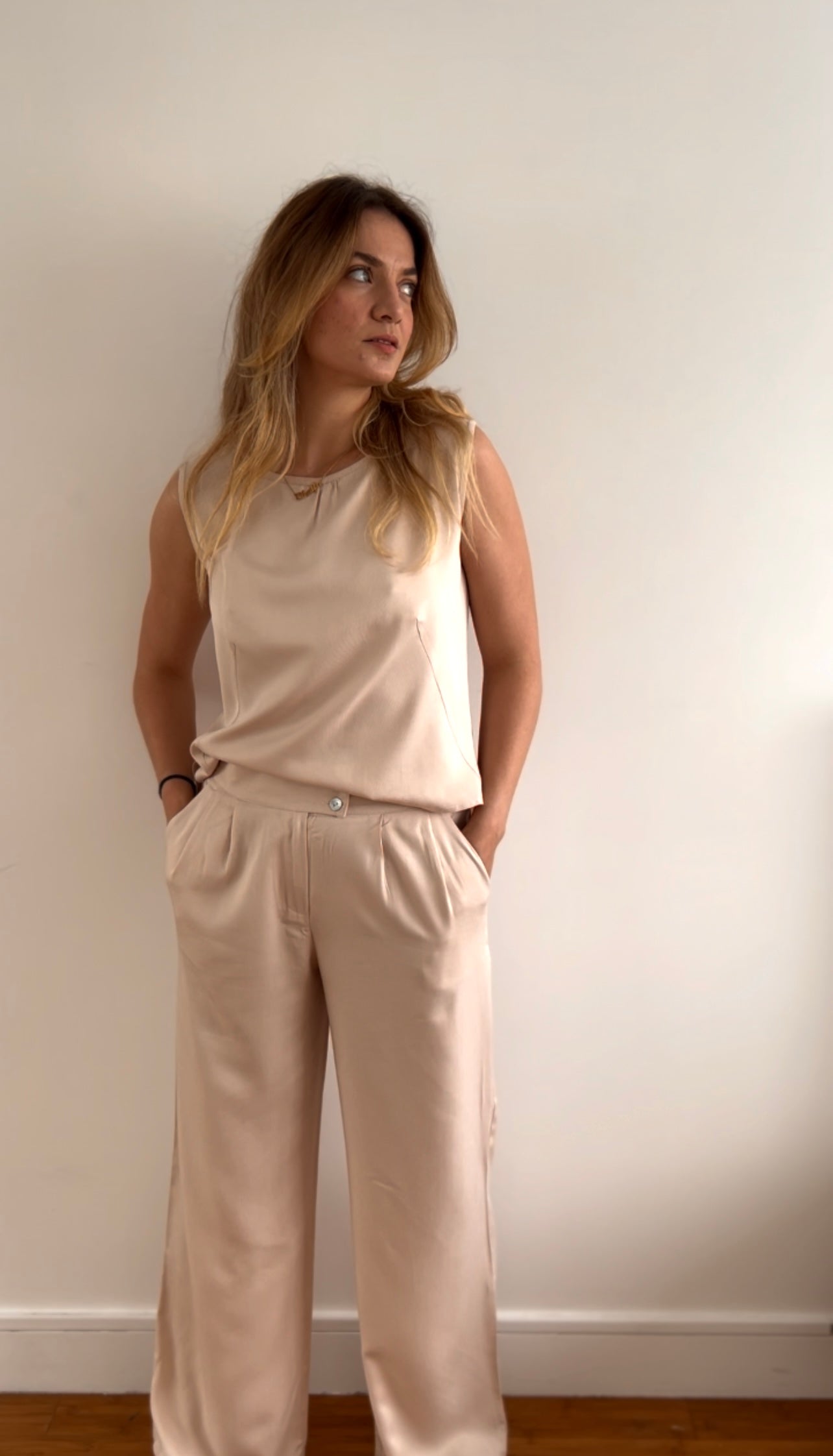 PANTALON FLUIDE A PLIS