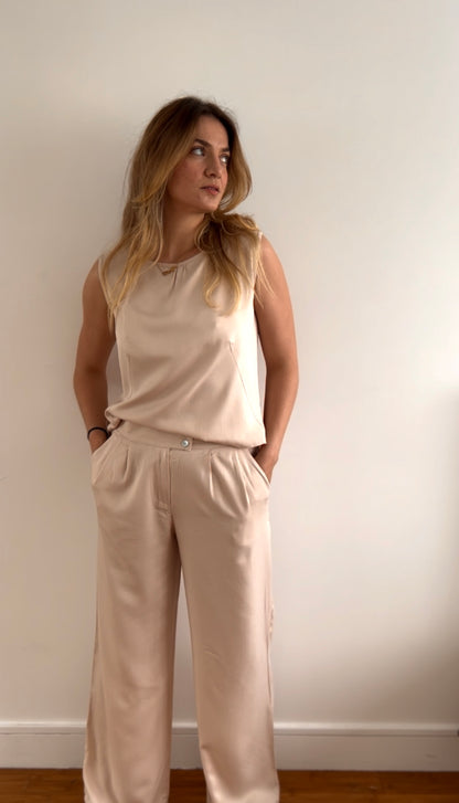 PANTALON FLUIDE A PLIS