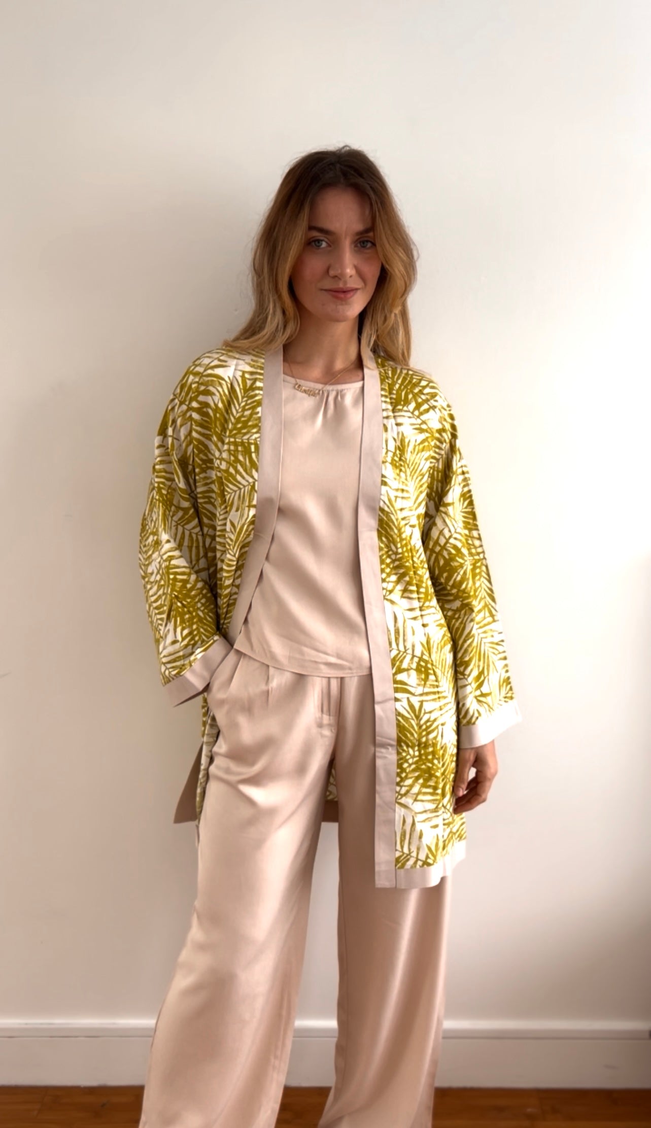 KIMONO HAWAÏ VERT PISTACHE