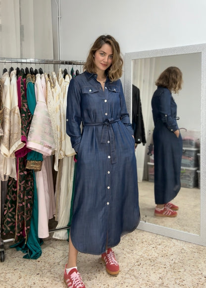 ROBE EN JEAN TISSU