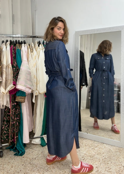 ROBE EN JEAN TISSU