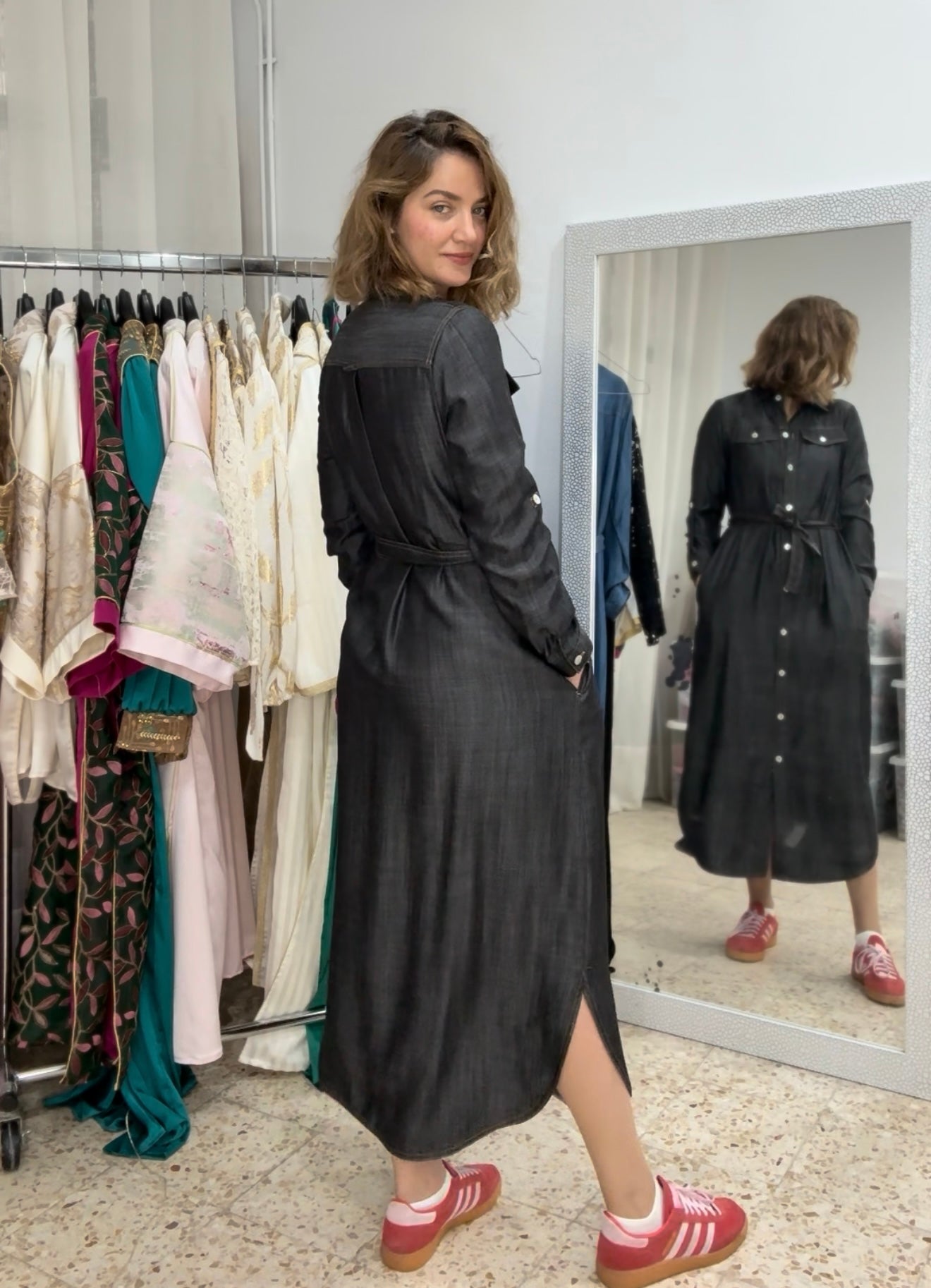 ROBE EN JEAN TISSU