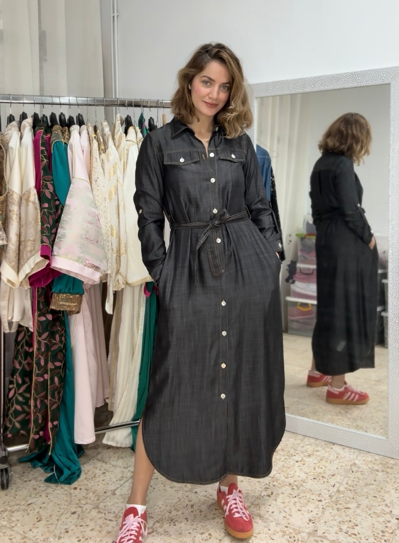 ROBE EN JEAN TISSU