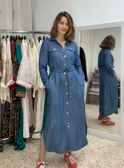 ROBE EN JEAN TISSU