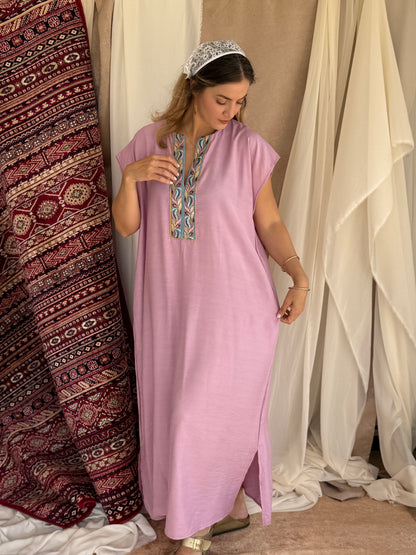 ROBE D'HOTESSE ROSE CLAIR