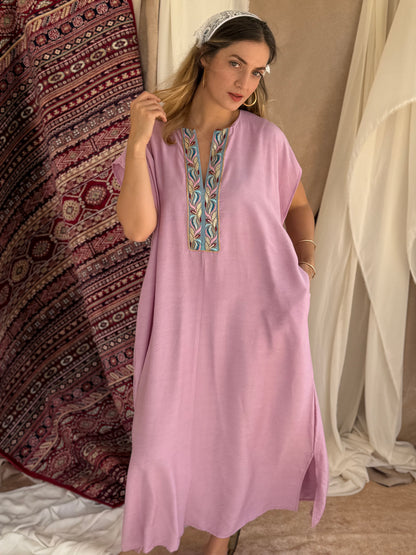 ROBE D'HOTESSE ROSE CLAIR