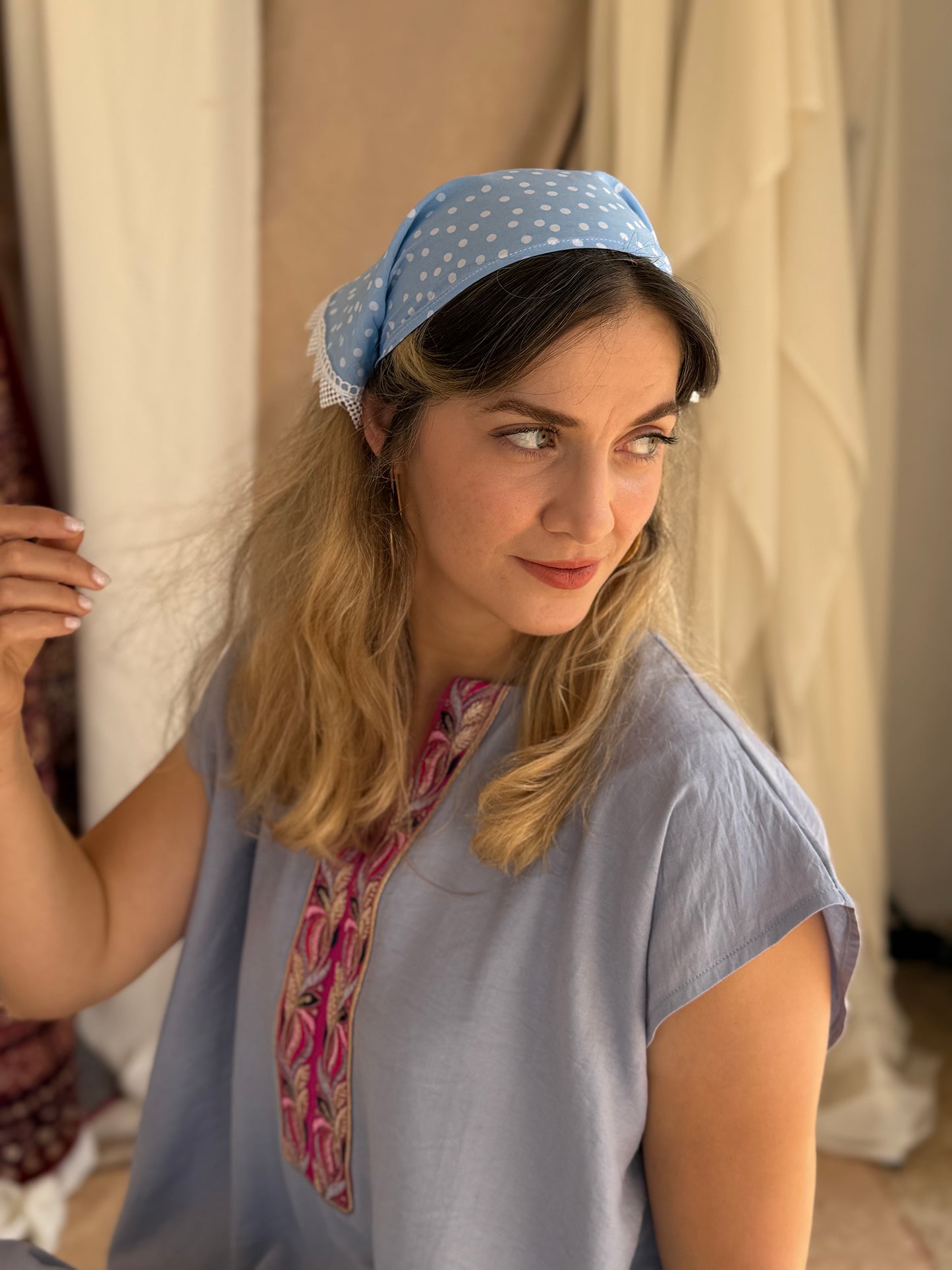 FOULARD BLEU
