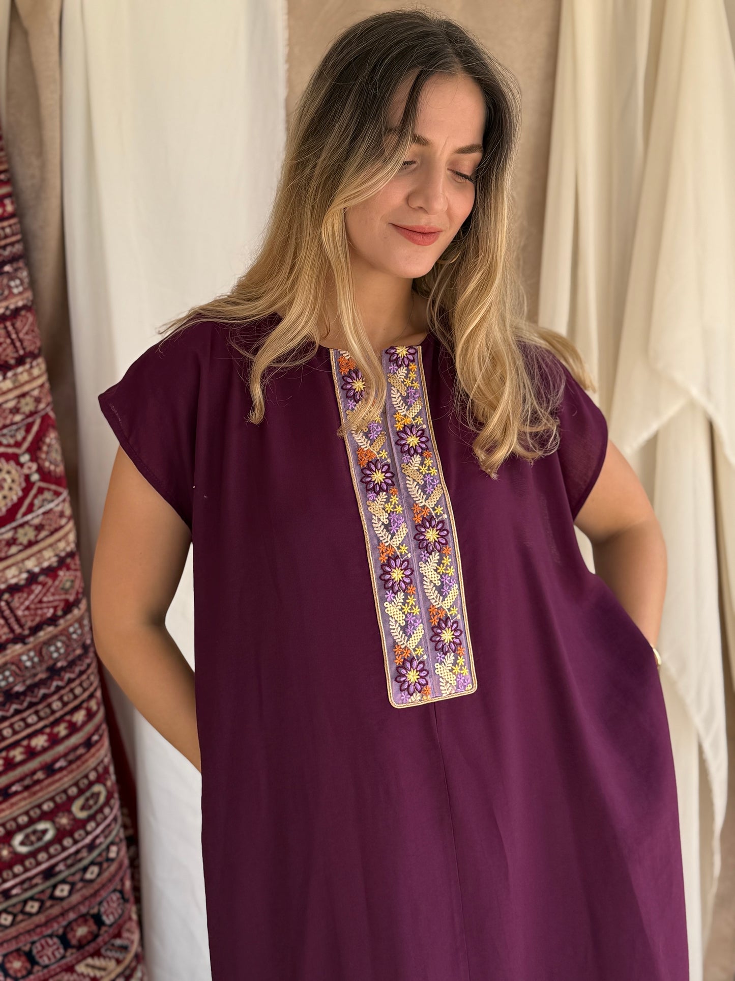 ROBE D'HOTESSE VIOLET