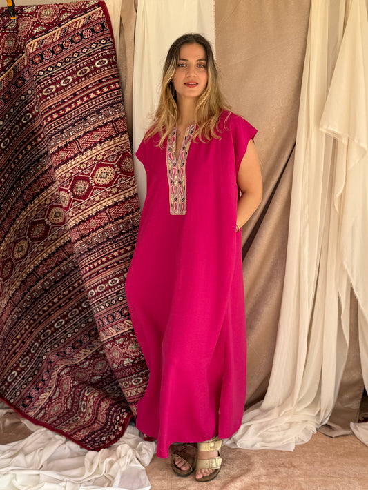 ROBE D'HOTESSE ROSE