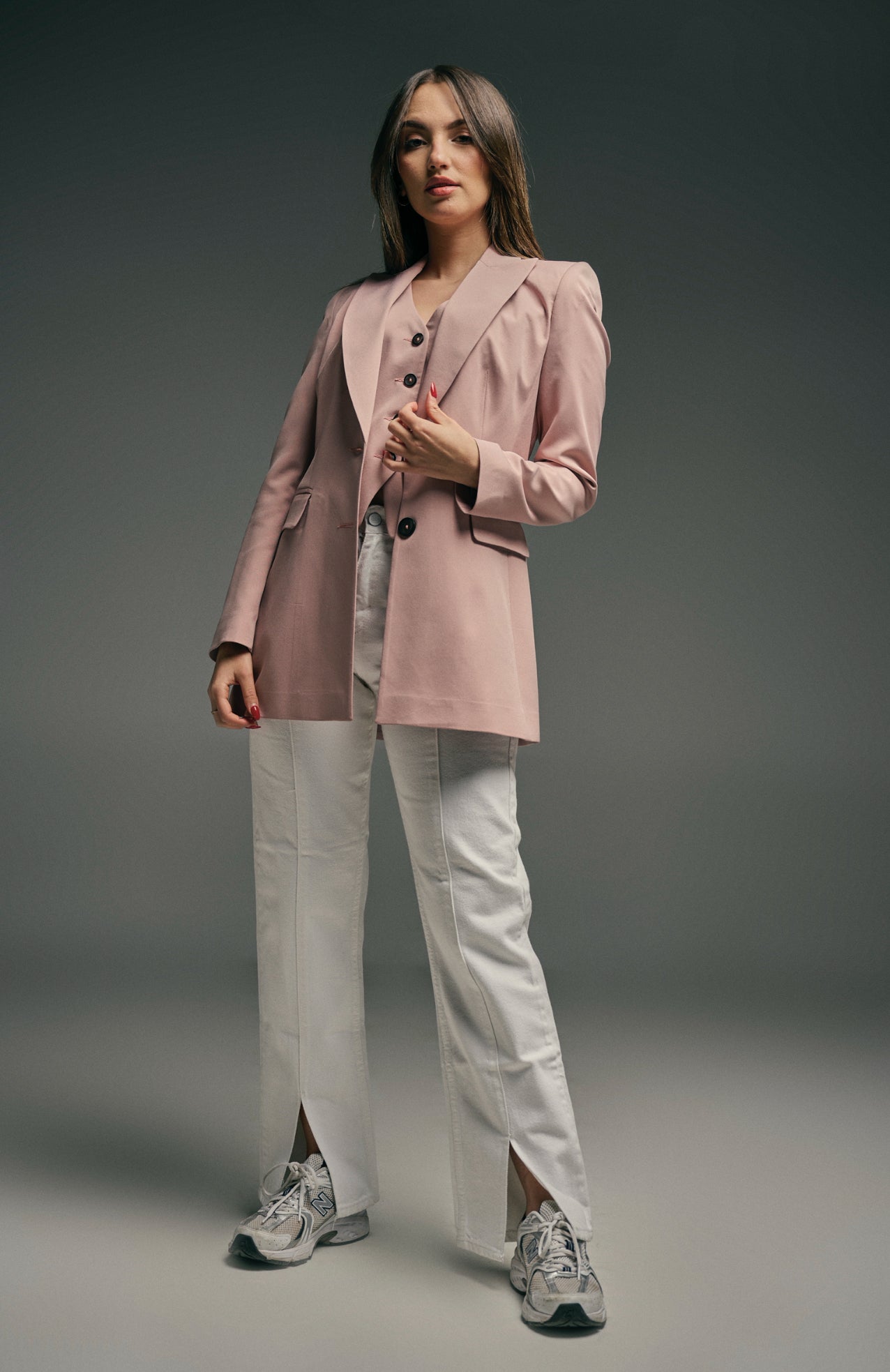 VESTE CLASSIQUE ROSE