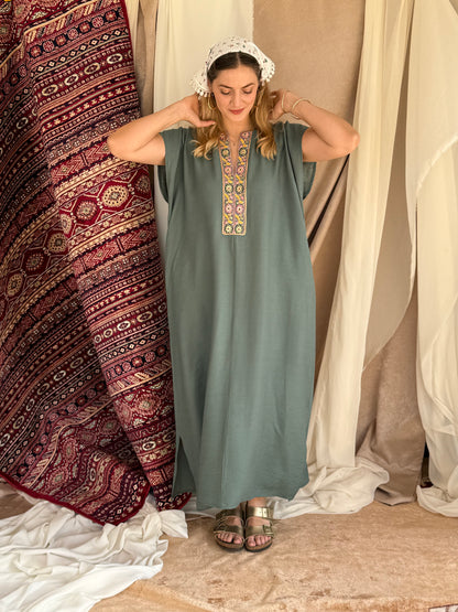 ROBE D'HOTESSE VERTE