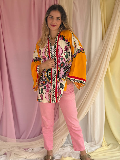 KIMONO MANDALA JAUNE