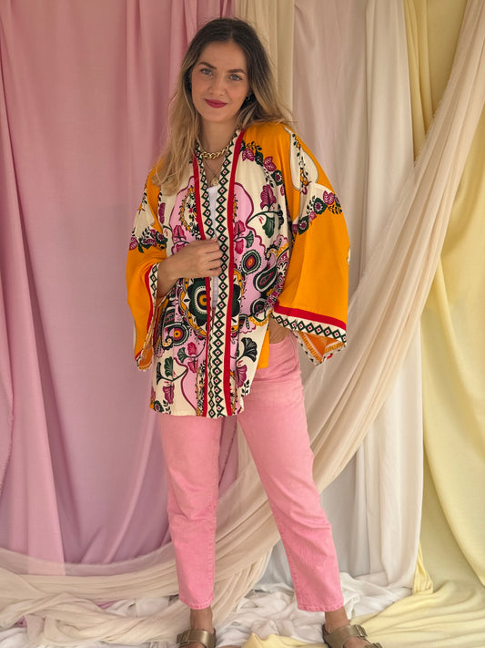 KIMONO MANDALA JAUNE