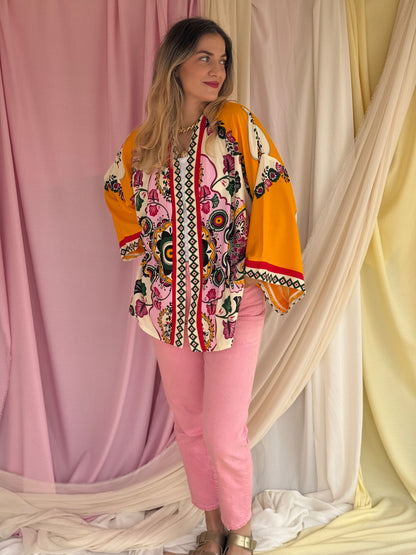 KIMONO MANDALA JAUNE