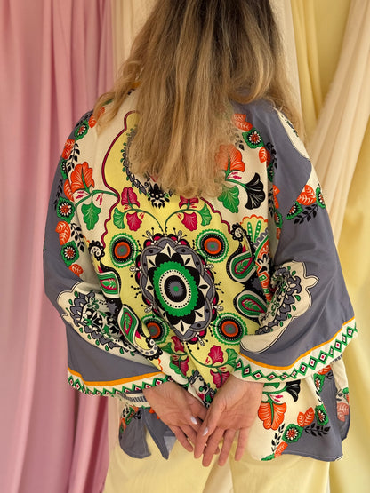 KIMONO MANDALA GRIS