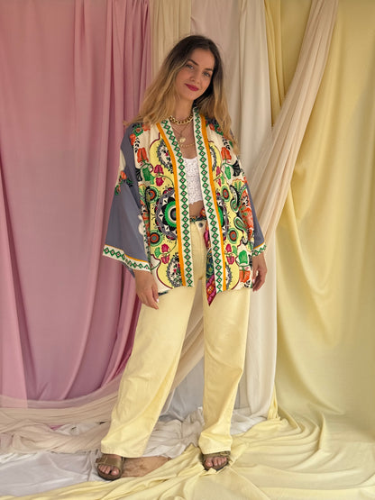KIMONO MANDALA GRIS