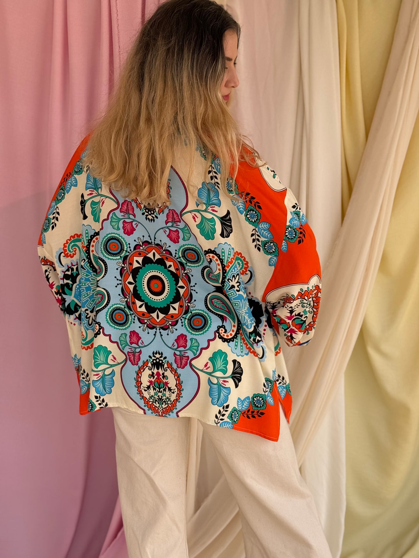 KIMONO MANDALA ORANGE