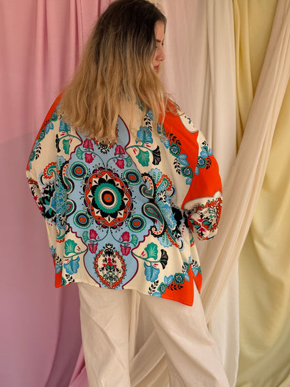 KIMONO MANDALA ORANGE