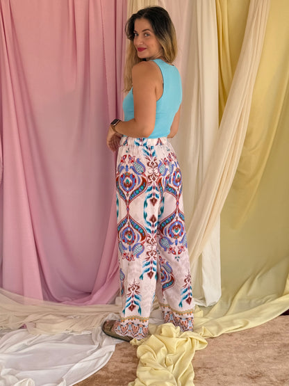 PANTALON FLORA BLEU