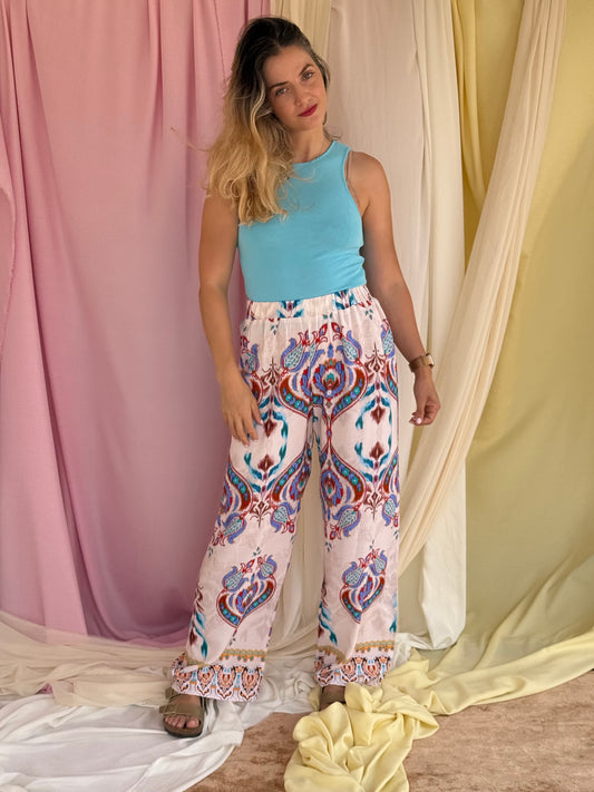 PANTALON FLORA BLEU