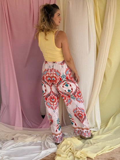 PANTALON FLORA ROUGE