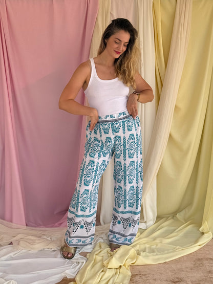 PANTALON OLIVE BLEU