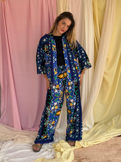 ENSEMBLE MOSAIQUE BLEU ROI