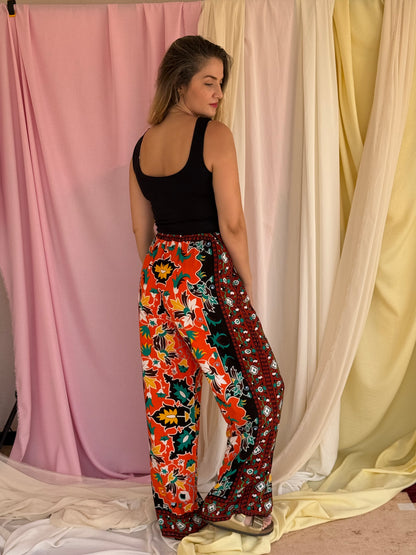 PANTALON MOSAIQUE ORANGE