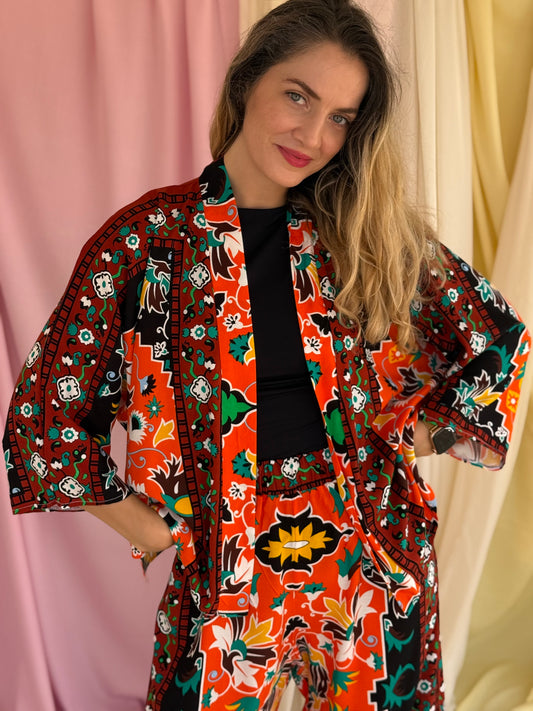 KIMONO MOSAIQUE ORANGE