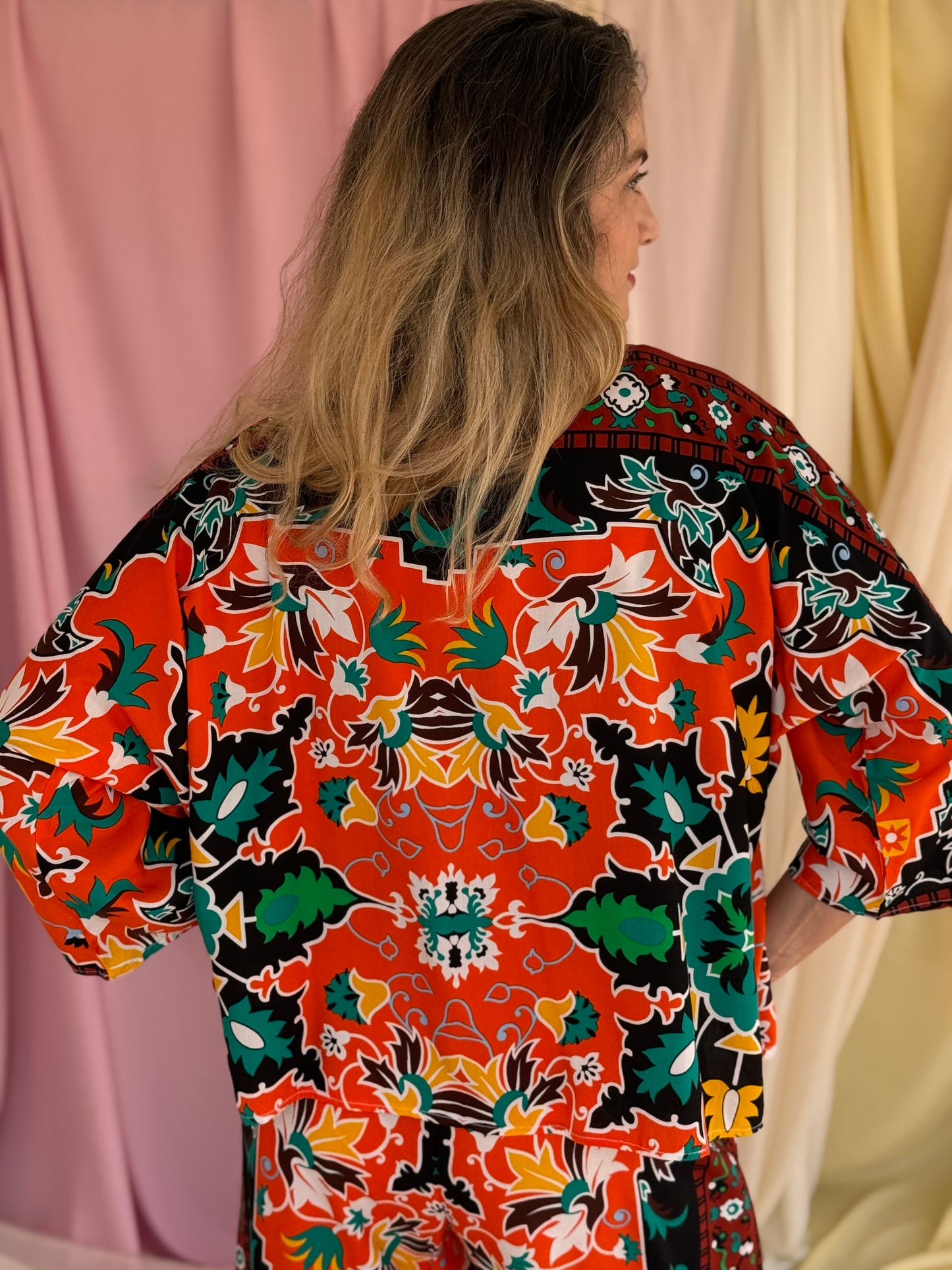 KIMONO MOSAIQUE ORANGE