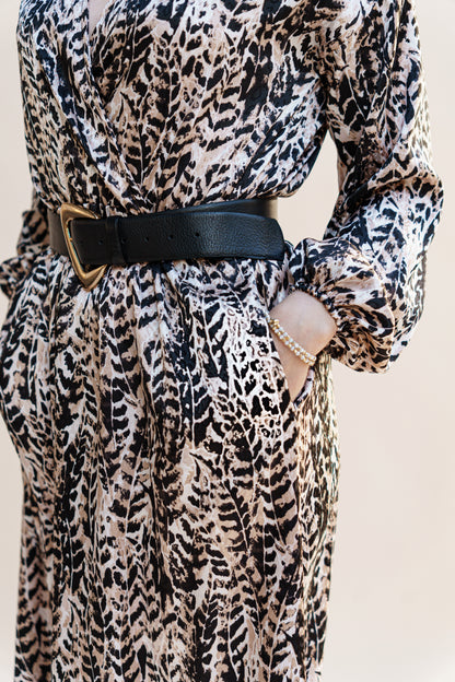 ROBE CACHE-COEUR A MOTIFS