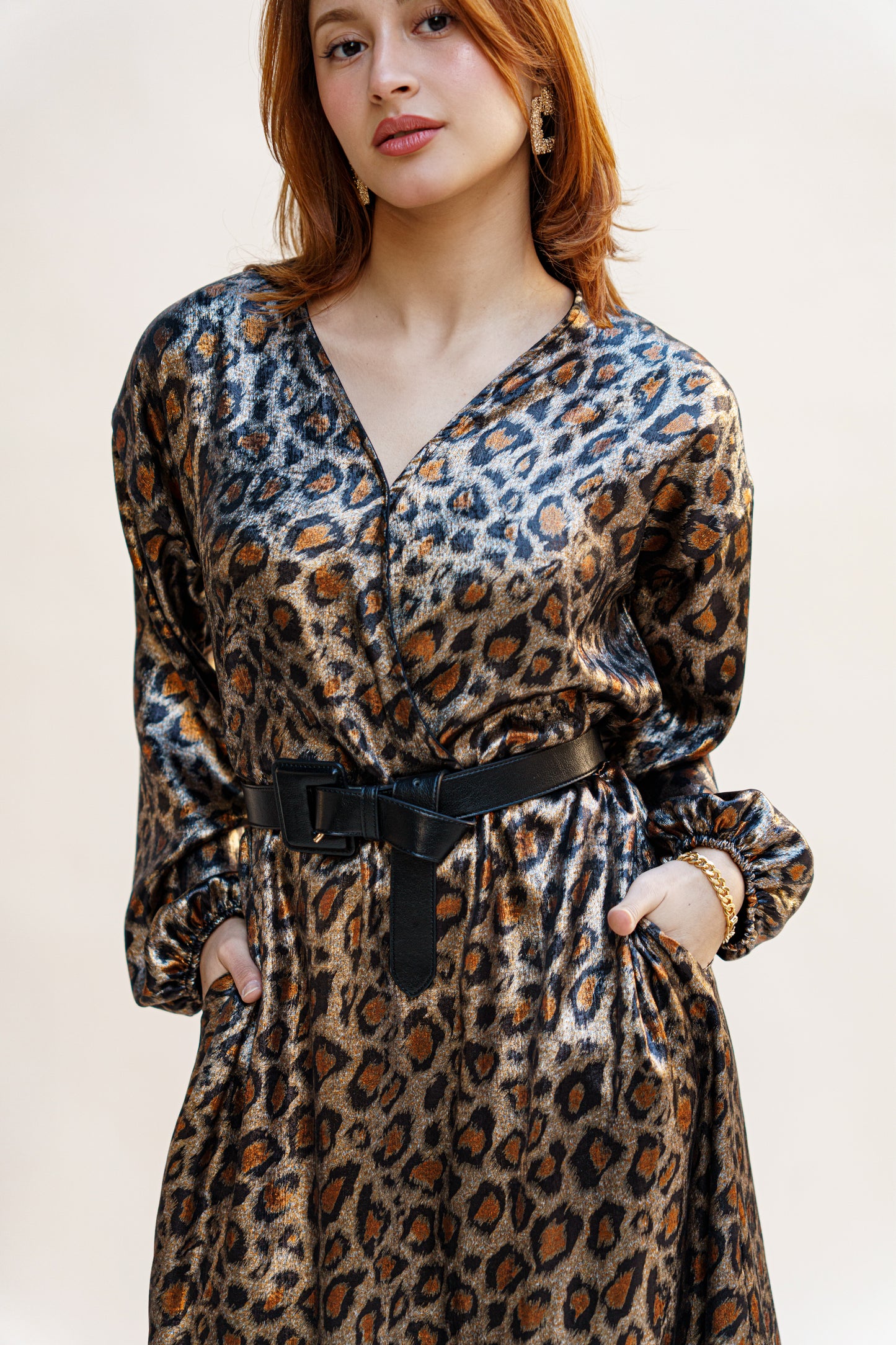 ROBE CACHE-COEUR LEOPARD