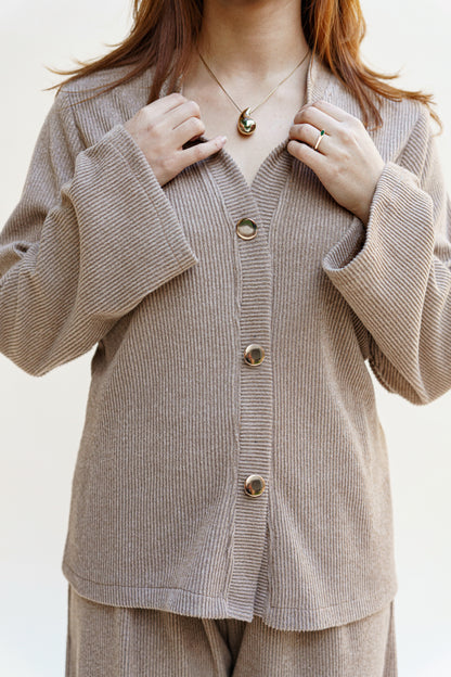 ENSEMBLE BOUTONS DORES BEIGE