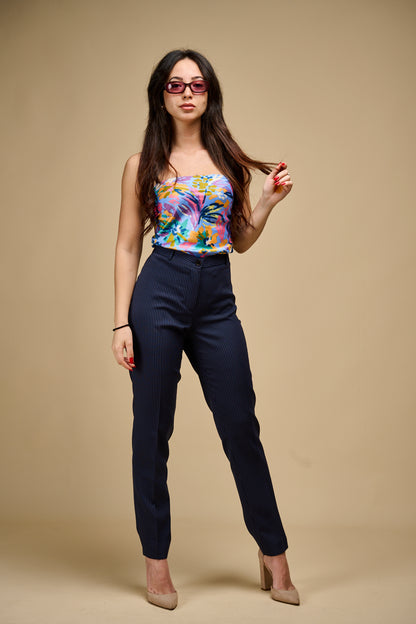 PANTALON CLASSIQUE RAYE