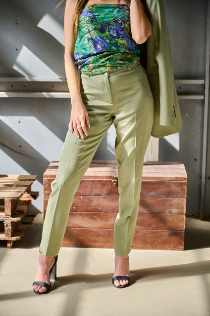 PANTALON CLASSIQUE RAYE